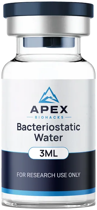 Bacteriostatic Water 3ML vial, Apex Biohacks label