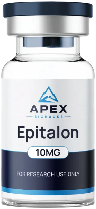 Epitalon 10MG vial, Apex Biohacks label